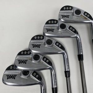 PXG 0311 XP GEN5 Chrome Iron Set 6-PW AeroTech SteelFiber i95 95g Stiff RH +1/2"