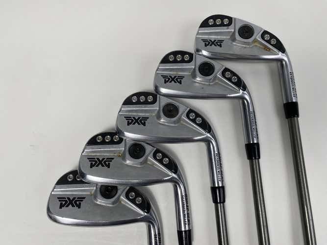 PXG 0311 XP GEN5 Chrome Iron Set 6-PW AeroTech SteelFiber i95 95g Stiff RH +1/2"