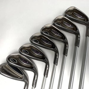 Ping Rhapsody Iron Set 7-PW+GW+SW+LW White Dot 3* Up ULT 129 Ladies RH
