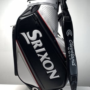 Srixon 2025 Tour Staff Bag Black 5-Way Divide Single Strap Golf Bag NEW