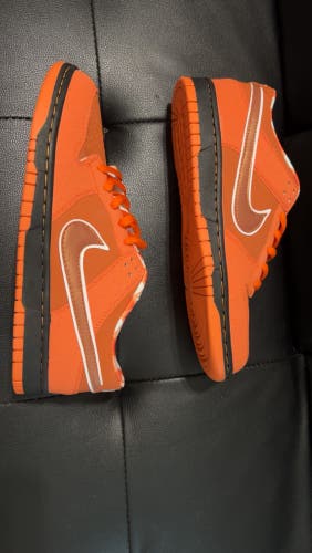 Orange Men's Size M 11.0 (W 12.0) Adult Nike Dunk Low Shoes (Used)