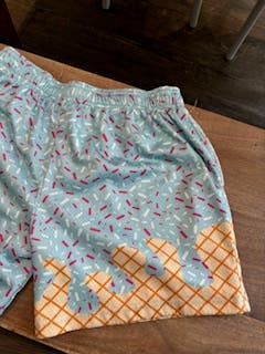 (Used) Baseball Lifestyle 101 Boys' Ice Cream Shorts YXL - Cotton Candy