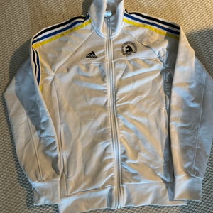 White Boston Marathon Men's Small Adidas 1/4 Zip up (Used)