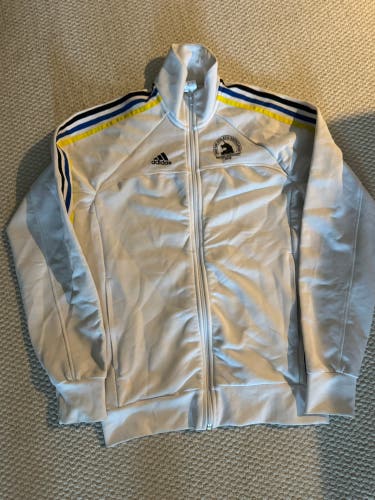 White Boston Marathon Men's Small Adidas 1/4 Zip up (Used)