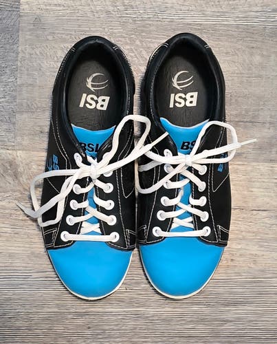BSI Womens Classic Bowling Shoes Black/Blue, Size 7