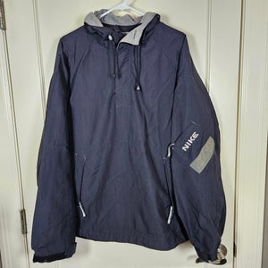 Vtg Nike Jacket Mens Size: L Nylon Pocket Anorak Pullover Coat Ripstop 90s