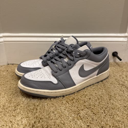 Gray Men's Size M 11.0 (W 12.0) Adult Air Jordan Jordan 1 Low Shoes (Used)