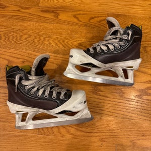 Bauer Supreme One100 Hockey Goalie Skates Regular Width Size 1 (Used)