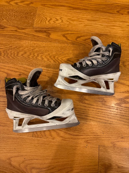 Bauer Supreme One100 Hockey Goalie Skates Regular Width Size 1 (Used)