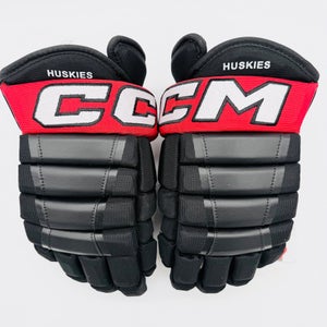 New Northeastern University CCM HG97 Hockey Gloves-13"