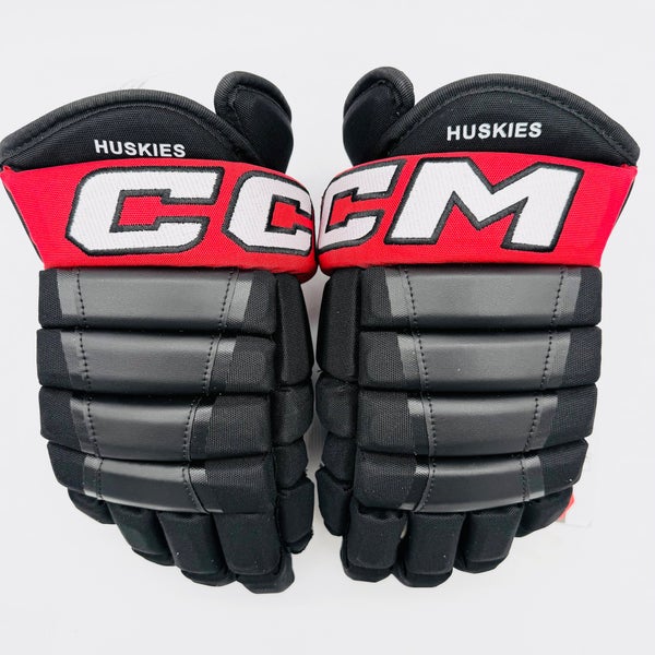 New Northeastern University CCM HG97 Hockey Gloves-13"
