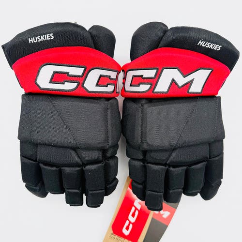 New Northeastern University CCM HGTK Hockey Gloves-13"