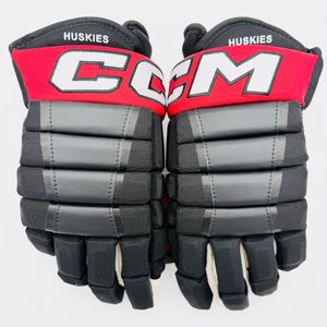 New Northeastern University CCM HG97 Hockey Gloves-15"