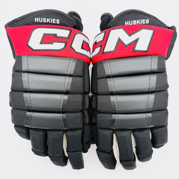 New Northeastern University CCM HG97 Hockey Gloves-15"
