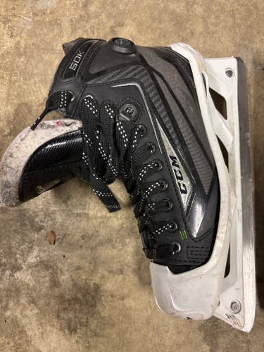 CCM RibCor 50K Hockey Goalie Skates Regular Width 8.5 (Used)