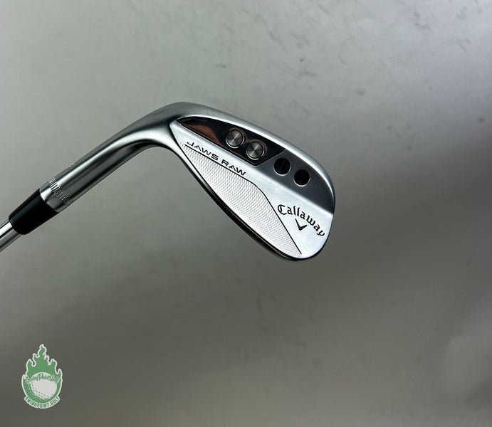 Left Handed Callaway Jaws Raw S Grind Wedge 54*-10 Wedge Flex Steel Golf Club