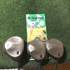 Callaway Ladies Great Big Bertha War Bird Woods Set (D, 5W, 7W) Gems UL Graphite