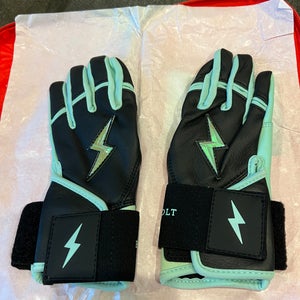 Bruce Bolt Bader Series Premium Pro Long Cuff Signature Series - Black/Teal *Youth Small*