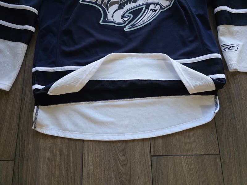 Nashville Predators Vintage Navy Reebok Checkerboard