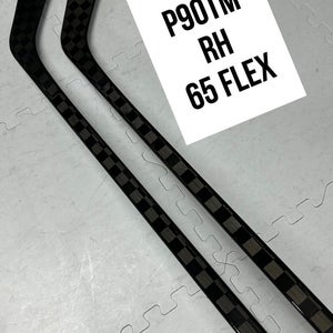 Senior(2x)Right P90TM 65 Flex 66” ProBlackStock™ Unbranded Blackouts Pro Stock Hockey Sticks