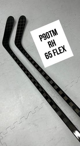 Senior(2x)Right P90TM 65 Flex 66” ProBlackStock™ Unbranded Blackouts Pro Stock Hockey Sticks