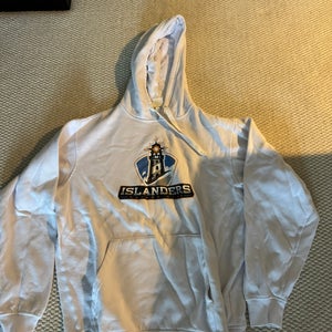 Islanders hockey club USPHL White Men's Large Sweatshirt (Used)