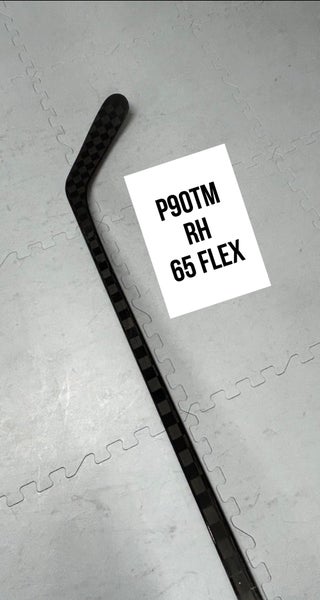 Senior(1x)Right P90TM 65 Flex 66” ProBlackStock™ Unbranded Blackouts Pro Stock Hockey Sticks