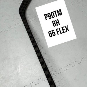 Senior(1x)Right P90TM 65 Flex 63” ProBlackStock™ Unbranded Blackouts Pro Stock Hockey Sticks