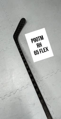 Senior(1x)Right P90TM 65 Flex 63” ProBlackStock™ Unbranded Blackouts Pro Stock Hockey Sticks