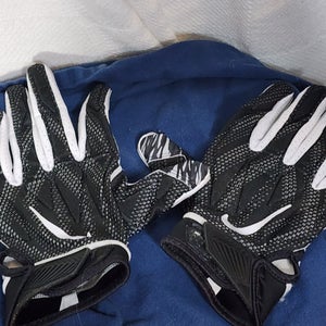 Nike Superbad NFL Officially Licensed Game Issued Receiver Black White Football Gloves 2XL