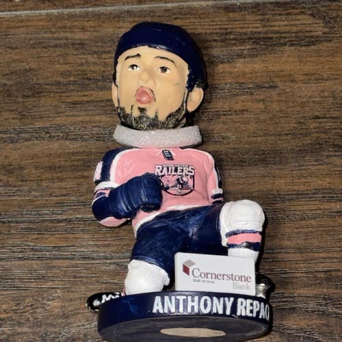 Anthony Repaci #81 Worcester Railers 2/8/25 ECHL DCU Center PITR Bobblehead SGA
