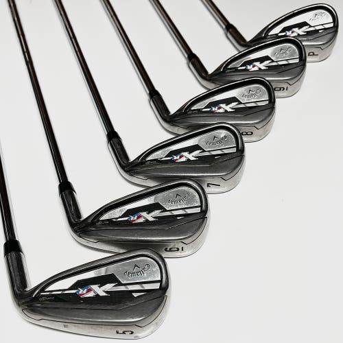 Callaway XR Iron Set 5-9, PW Right Handed Regular Flex Steel Shafts
