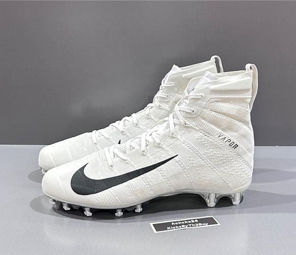 Size 14 Nike Vapor Untouchable 3 Elite Football Cleats White AO3006-100