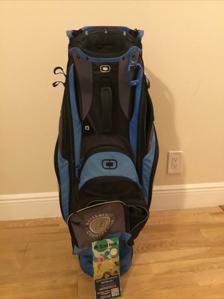 OGIO Cirrus Cart Golf Bag with 15-way Dividers & Rain Cover (2 Broken Zippers)