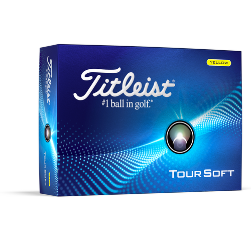 TITLEIST TOUR SOFT YELLOW 2024 GOLF BALL