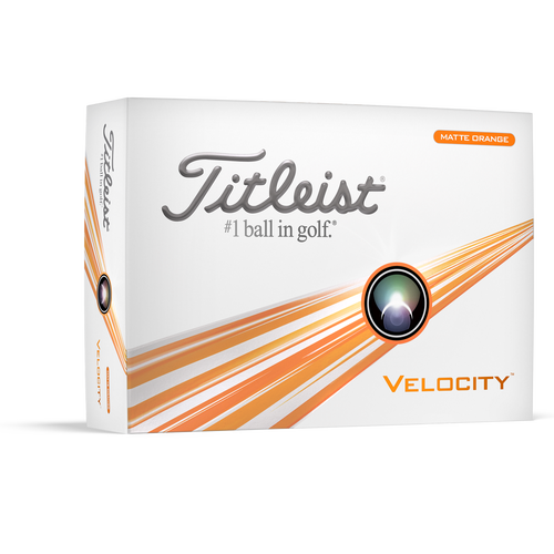 TITLEIST VELOCITY MATTE ORANGE 2024 GOLF BALL