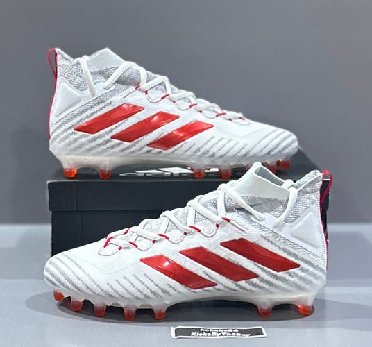 Size 10.5 Adidas Freak Ultra Primeknit Football Cleats White Red FX6580 Boost PK