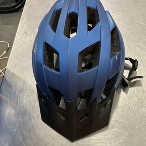 Used NAVY BLUE ADULT BIKE HELMET W SUN GUARD Bike Helmet Navy Blue SM 11614-S000220957