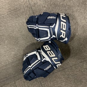 Used Bauer SUPREME 190 Junior Gloves Navy Blue 10" 11614-S000220930