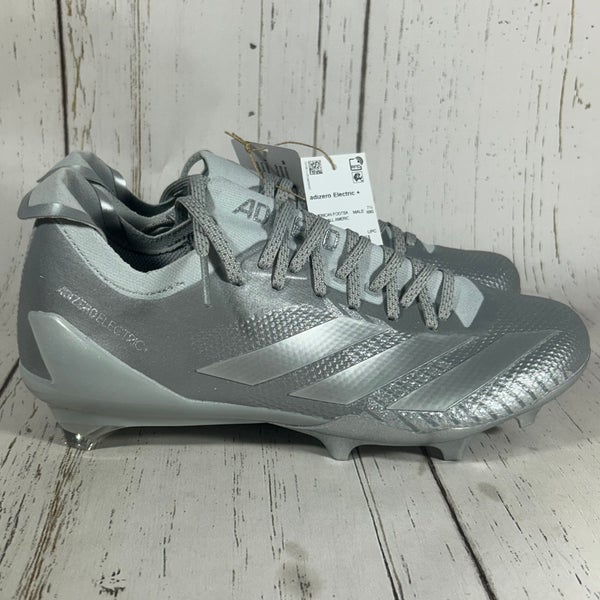 Adidas Adizero Electric+ II Football Cleats Silver Metallic Size 8 IH5978