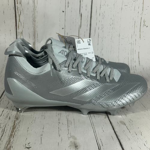Adidas Adizero Electric+ II Football Cleats Silver Metallic Size 10 IH5978