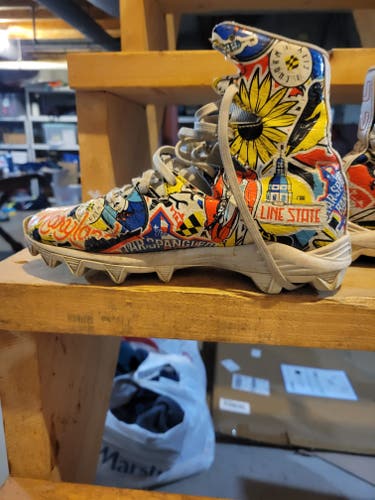 Orange Kids 3.5Y (Big Kids / Youth) Youth Under Armour High Top Detachable Cleats (Used)