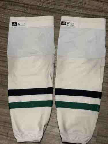Adidas Dallas Stars NHL Jake Oettinger #29 Game Used Pro Stock Hockey Socks