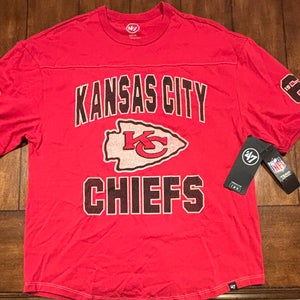 Kansas City Chiefs 47 Brand T-Shirt, Adult Small New With Tags