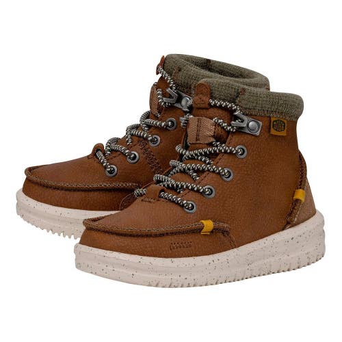 Heydude Bradley 40417-267 Toddler US 9 Brown Leather Lace Up Ankle Boots QLW829