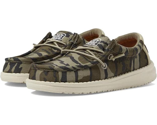 Hey Dude Wally Mossy Oak 40584-960 Toddler 7 Green Slip-On Casual Shoes QLW822