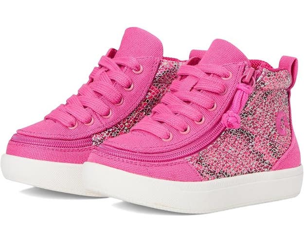 BILLY Footwear Classic DR High II Toddler 9 Pink Canvas Lifestyle Shoes QLW826