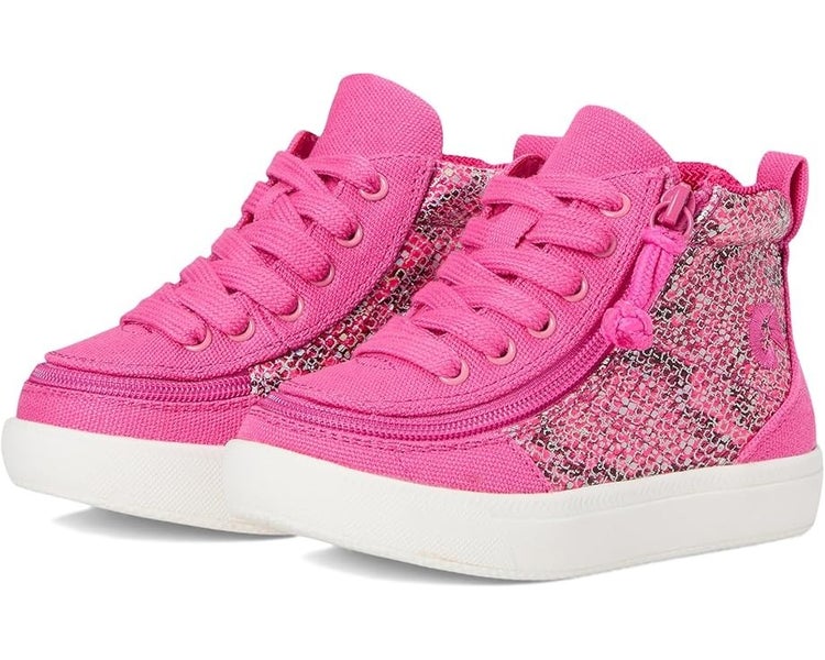 BILLY Footwear Classic DR High II Toddler 9 Pink Canvas Lifestyle Shoes QLW826