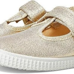 Cienta 50083-25 Flat Toddler US 8C Gold Metallic Round Toe Mary Jane QLW824