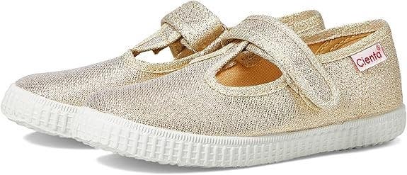 Cienta 50083-25 Flat Toddler US 8C Gold Metallic Round Toe Mary Jane QLW824